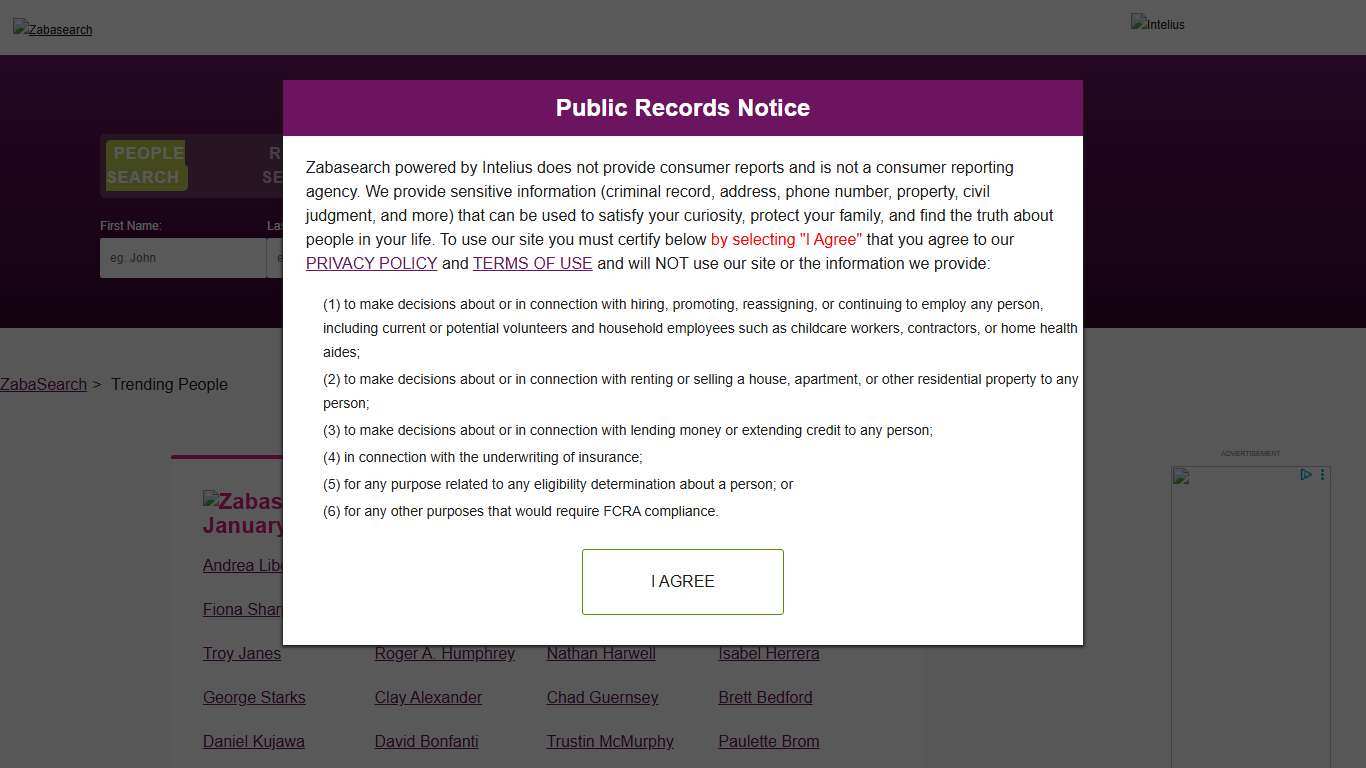 Names Found In The News for January 28, 2026 ZabaSearch